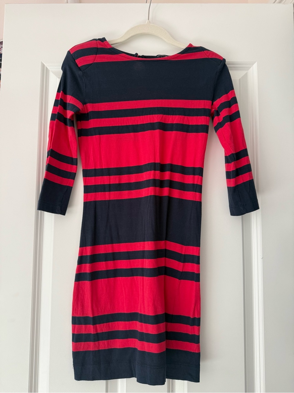 French Connection Striped Red and Navy Bodycon Dress - Women